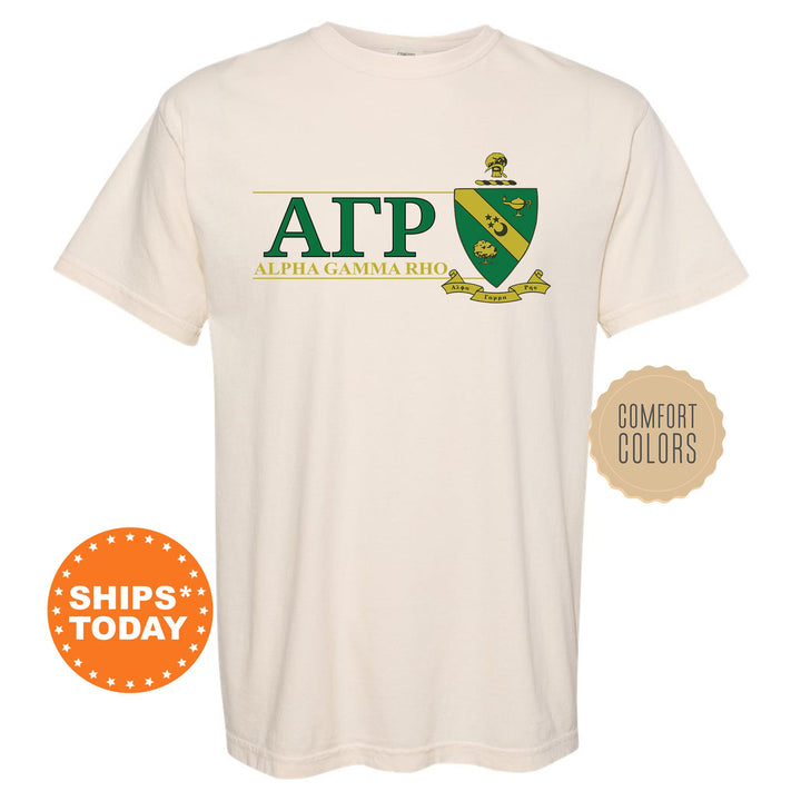 Alpha Gamma Rho Timeless Symbol Fraternity T-Shirt | AGR Fraternity Crest Shirt | Fraternity Chapter Gift | Comfort Colors Tee _ 10043g