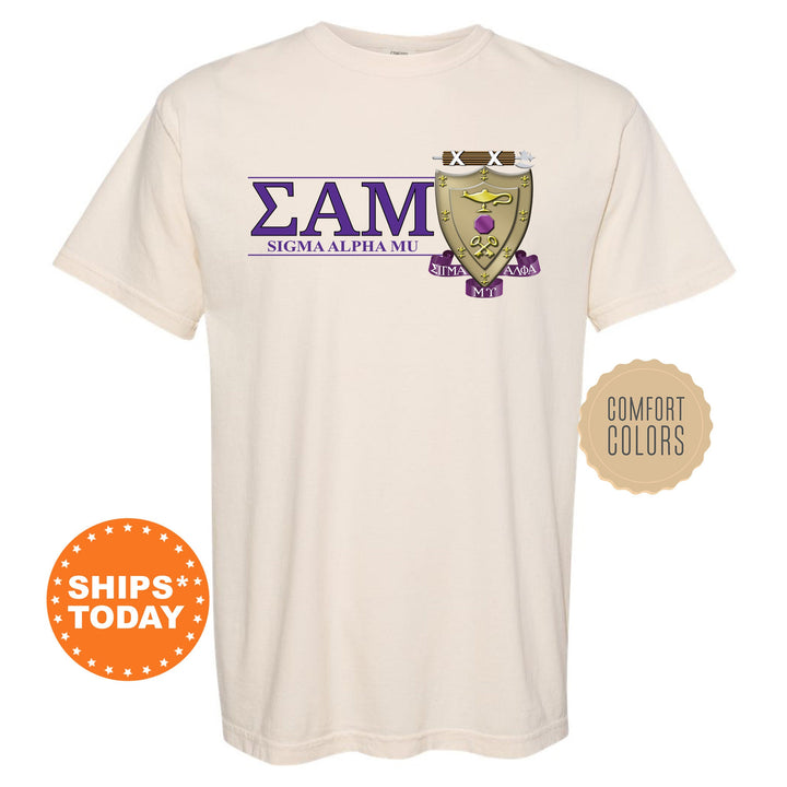 Sigma Alpha Mu Timeless Symbol Fraternity T-Shirt | Sammy Fraternity Crest Shirt | Fraternity Chapter Gift | Comfort Colors Tee _ 10063g
