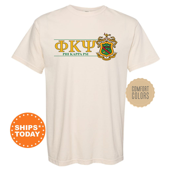 Phi Kappa Psi Timeless Symbol Fraternity T-Shirt | Phi Psi Fraternity Crest Shirt | Fraternity Chapter Gift | Comfort Colors Tee _ 10057g
