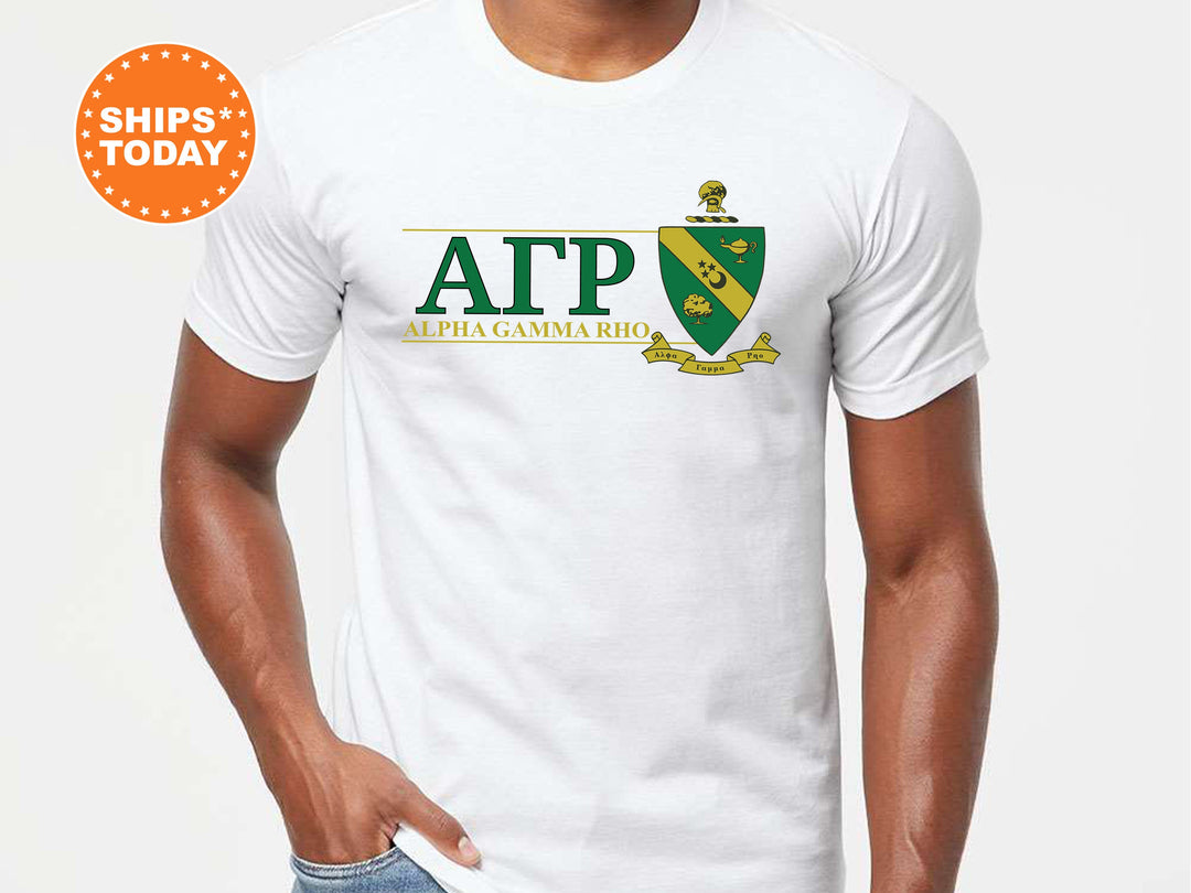 Alpha Gamma Rho Timeless Symbol Fraternity T-Shirt | AGR Fraternity Crest Shirt | Fraternity Chapter Gift | Comfort Colors Tee _ 10043g