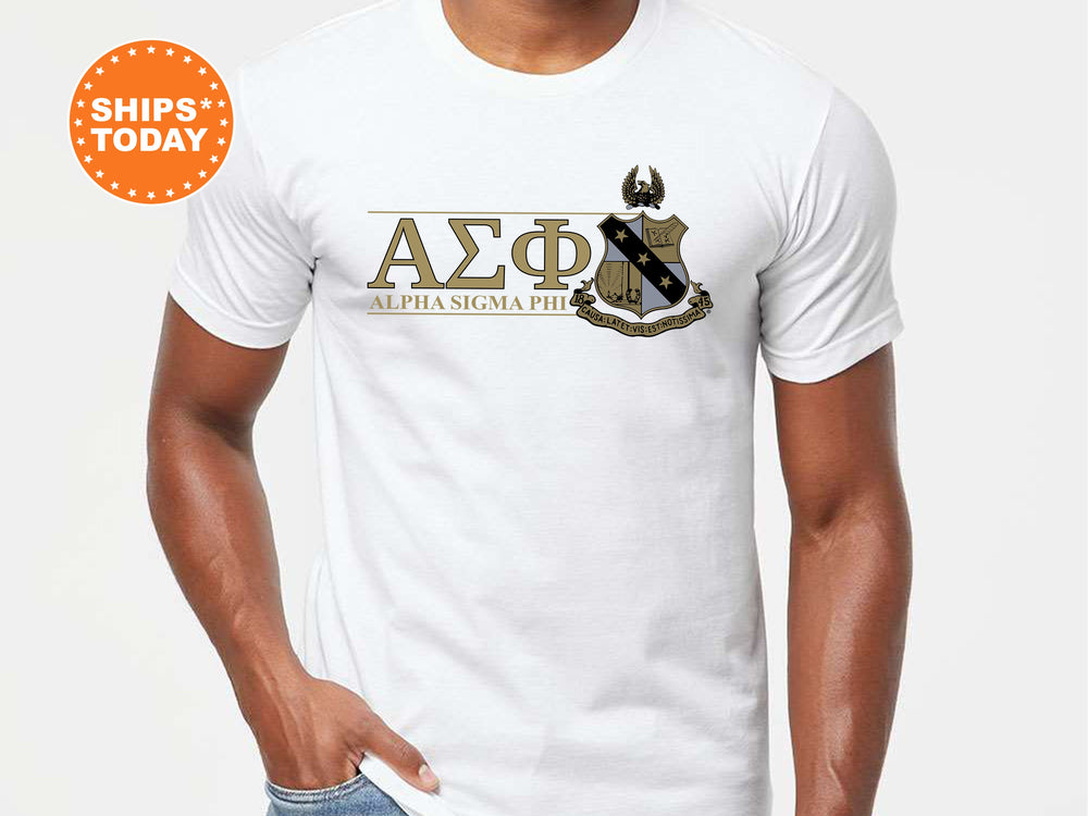 Fratern Alpha Sigma Phi Timeless Symbol Fraternity T-Shirt | Alpha Sig Fratern ...