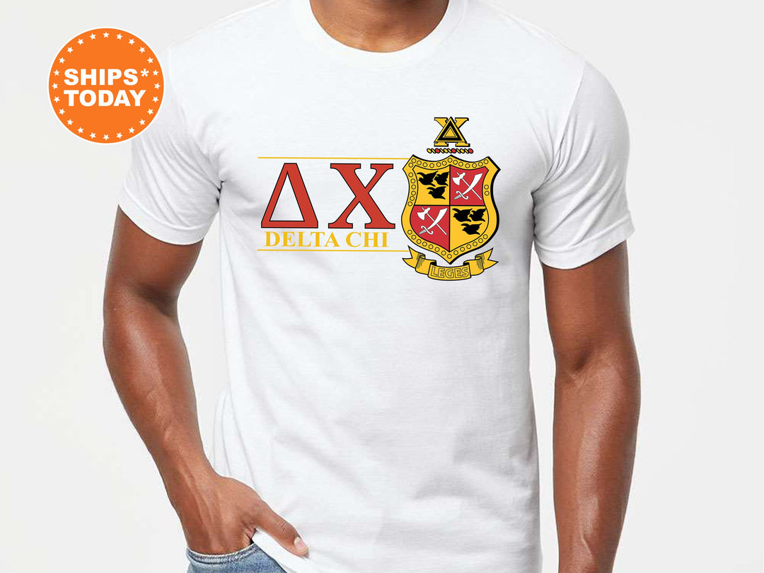 Delta Chi Timeless Symbol Fraternity T-Shirt | D-Chi Fraternity Crest Shirt | Fraternity Chapter Gift | Comfort Colors Tee _ 10048g