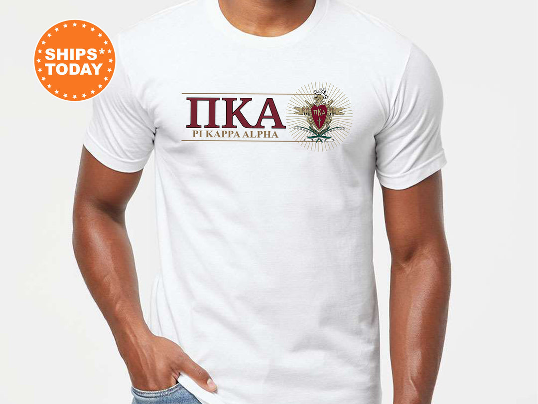 Pi Kappa Alpha Timeless Symbol Fraternity T-Shirt | PIKE Fraternity Crest Shirt | Fraternity Chapter Gift | Comfort Colors Tee _ 10060g