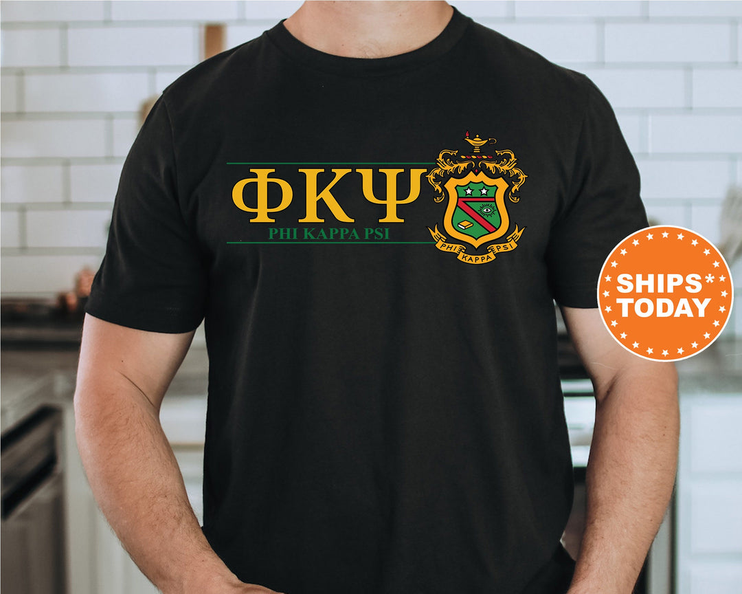 Phi Kappa Psi Timeless Symbol Fraternity T-Shirt | Phi Psi Fraternity Crest Shirt | Fraternity Chapter Gift | Comfort Colors Tee _ 10057g