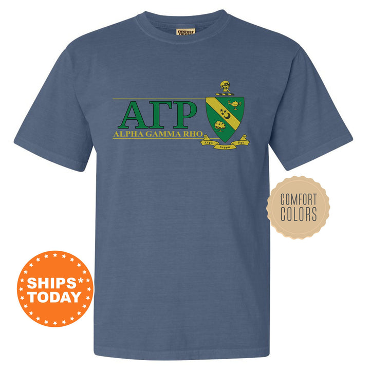 Alpha Gamma Rho Timeless Symbol Fraternity T-Shirt | AGR Fraternity Crest Shirt | Fraternity Chapter Gift | Comfort Colors Tee _ 10043g