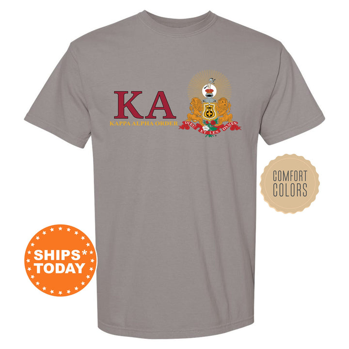 Kappa Alpha Order Timeless Symbol Fraternity T-Shirt | Kappa Alpha Fraternity Crest Shirt | Fraternity Chapter | Comfort Colors Tee _ 10052g