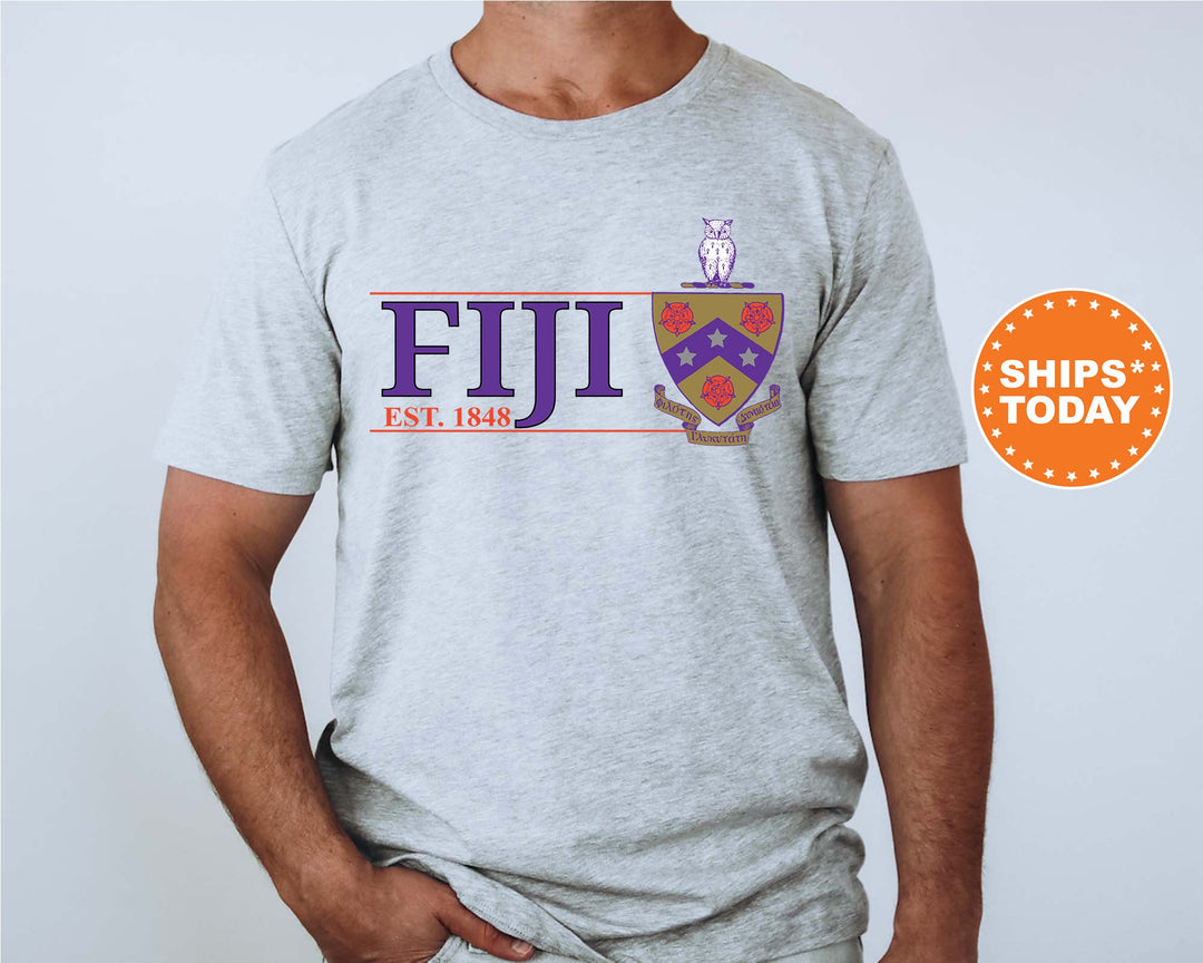 FIJI Timeless Symbol Fraternity T-Shirt | Phi Gamma Delta Fraternity Crest Shirt | Fraternity Chapter Gift | Comfort Colors Tee _ 10056g