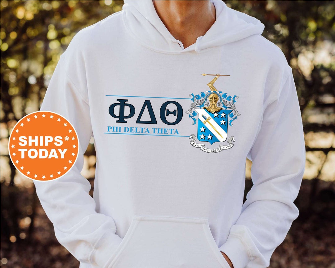 Phi Delta Theta Timeless Symbol Fraternity Sweatshirt | Phi Delt Fraternity Crest Sweatshirt | College Crewneck | Fraternity Gift _ 10055g