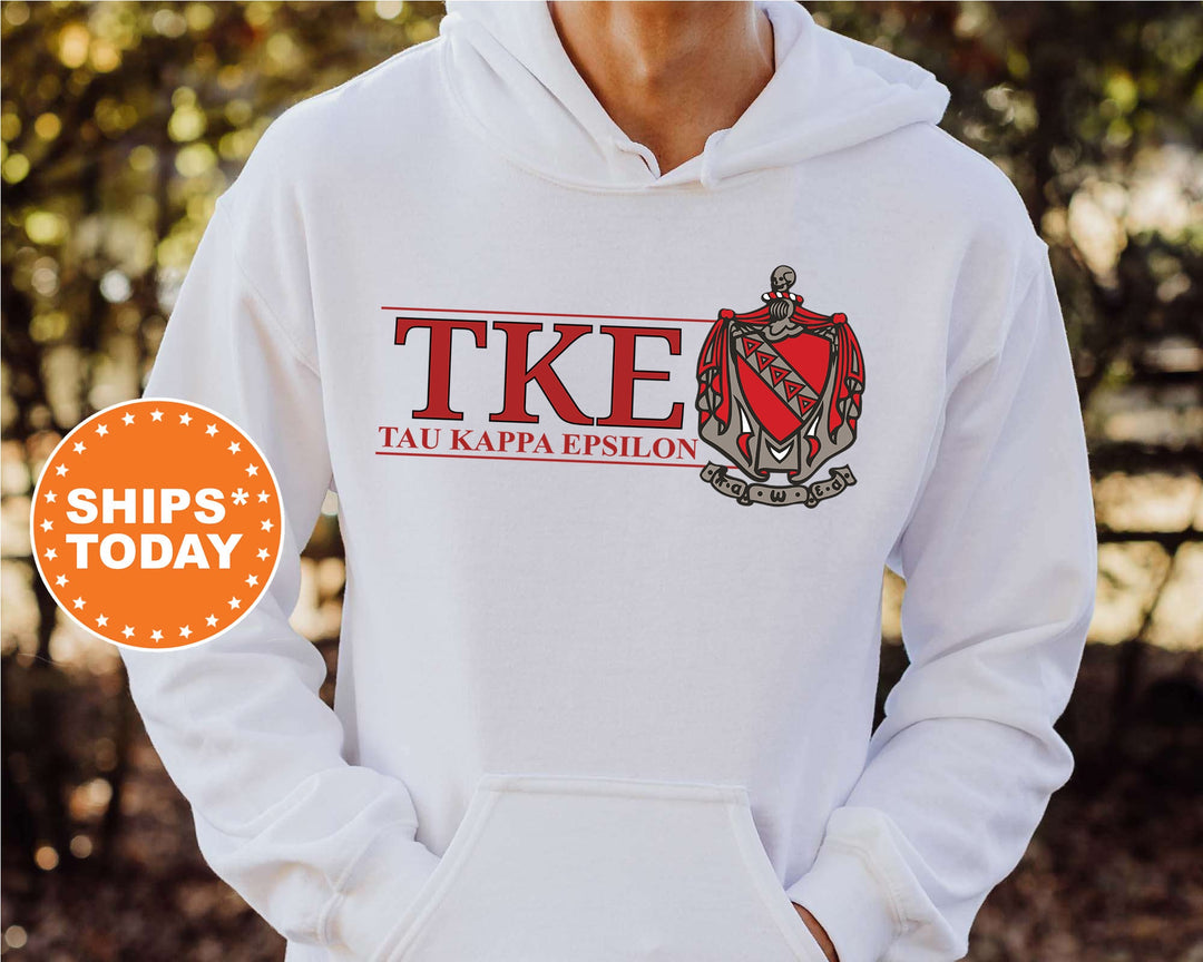 Tau Kappa Epsilon Timeless Symbol Fraternity Sweatshirt | TKE Fraternity Crest Sweatshirt | College Crewneck | TEKE Fraternity Gift _ 10069g