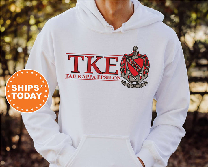 Tau Kappa Epsilon Timeless Symbol Fraternity Sweatshirt | TKE Fraternity Crest Sweatshirt | College Crewneck | TEKE Fraternity Gift _ 10069g