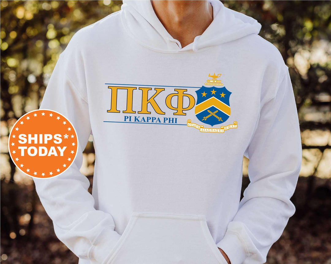 Pi Kappa Phi Timeless Symbol Fraternity Sweatshirt | Pi Kapp Fraternity Crest Sweatshirt | College Crewneck | Fraternity Gift