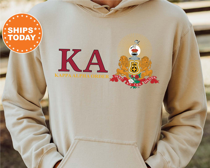 Kappa Alpha Order Timeless Symbol Fraternity Sweatshirt | Kappa Alpha Fraternity Crest | College Crewneck | KA Fraternity Gift
