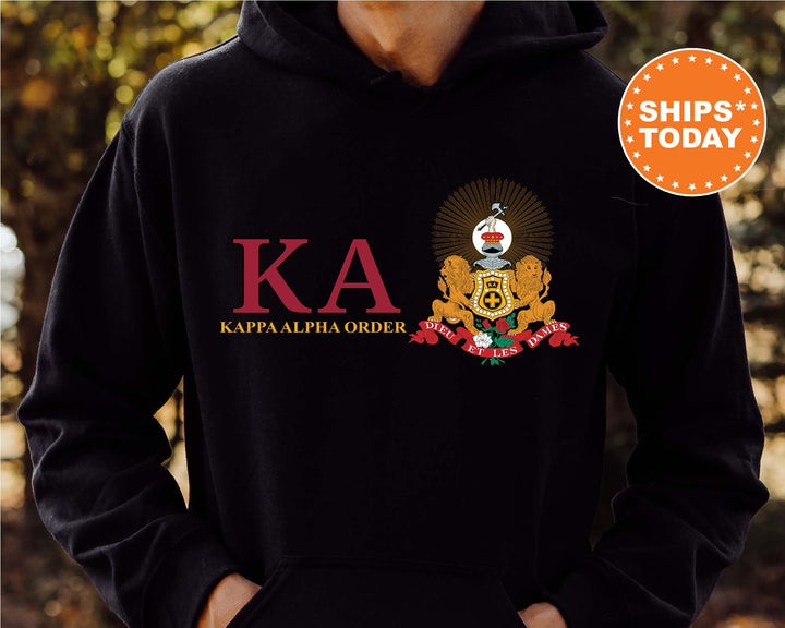Kappa Alpha Order Timeless Symbol Fraternity Sweatshirt | Kappa Alpha Fraternity Crest | College Crewneck | KA Fraternity Gift