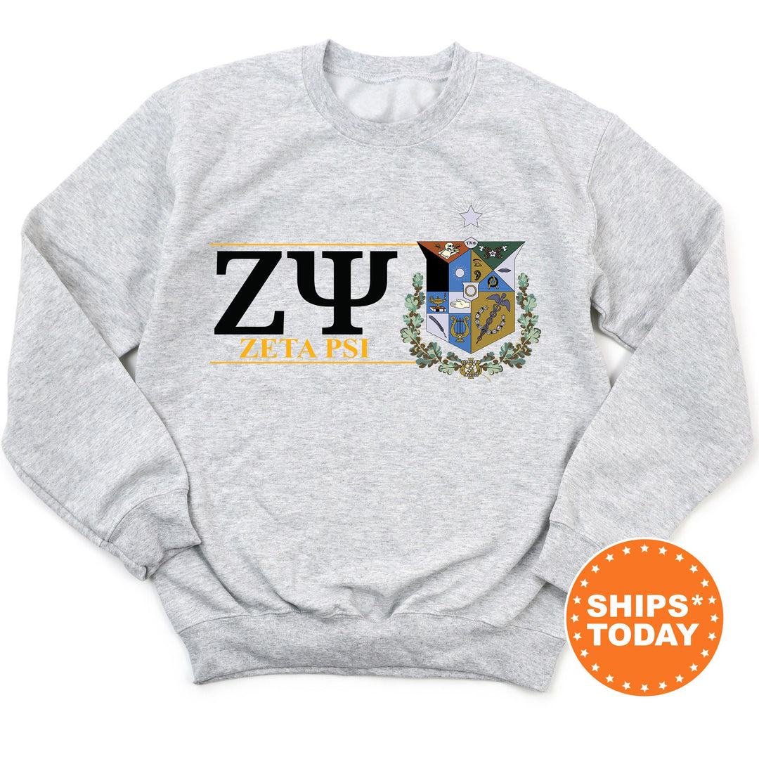 Zeta Psi Timeless Symbol Fraternity Sweatshirt | Zete Fraternity Crest Sweatshirt | College Crewneck | Fraternity Gift