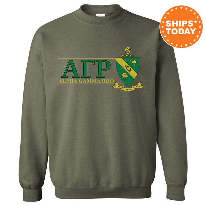 Alpha Gamma Rho Timeless Symbol Fraternity Sweatshirt | AGR Fraternity Crest Sweatshirt | College Crewneck | Fraternity Gift