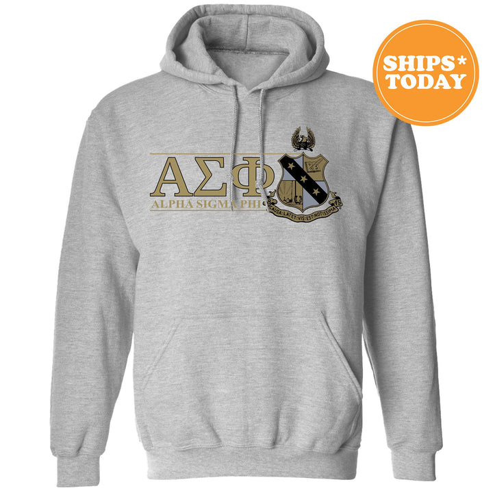 Alpha Sigma Phi Timeless Symbol Fraternity Sweatshirt | Alpha Sig Fraternity Crest Sweatshirt | College Crewneck | Fraternity Gift