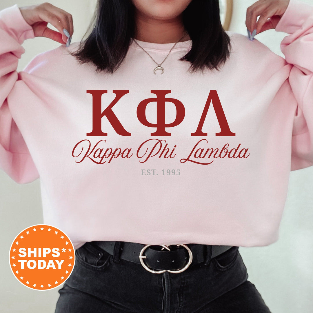 Kappa Phi Lambda Script Sisters Sorority Sweatshirt | Kappas Sweatshirt | KPL Greek Letters | Sorority Letters | Sorority Gift _ 14826g