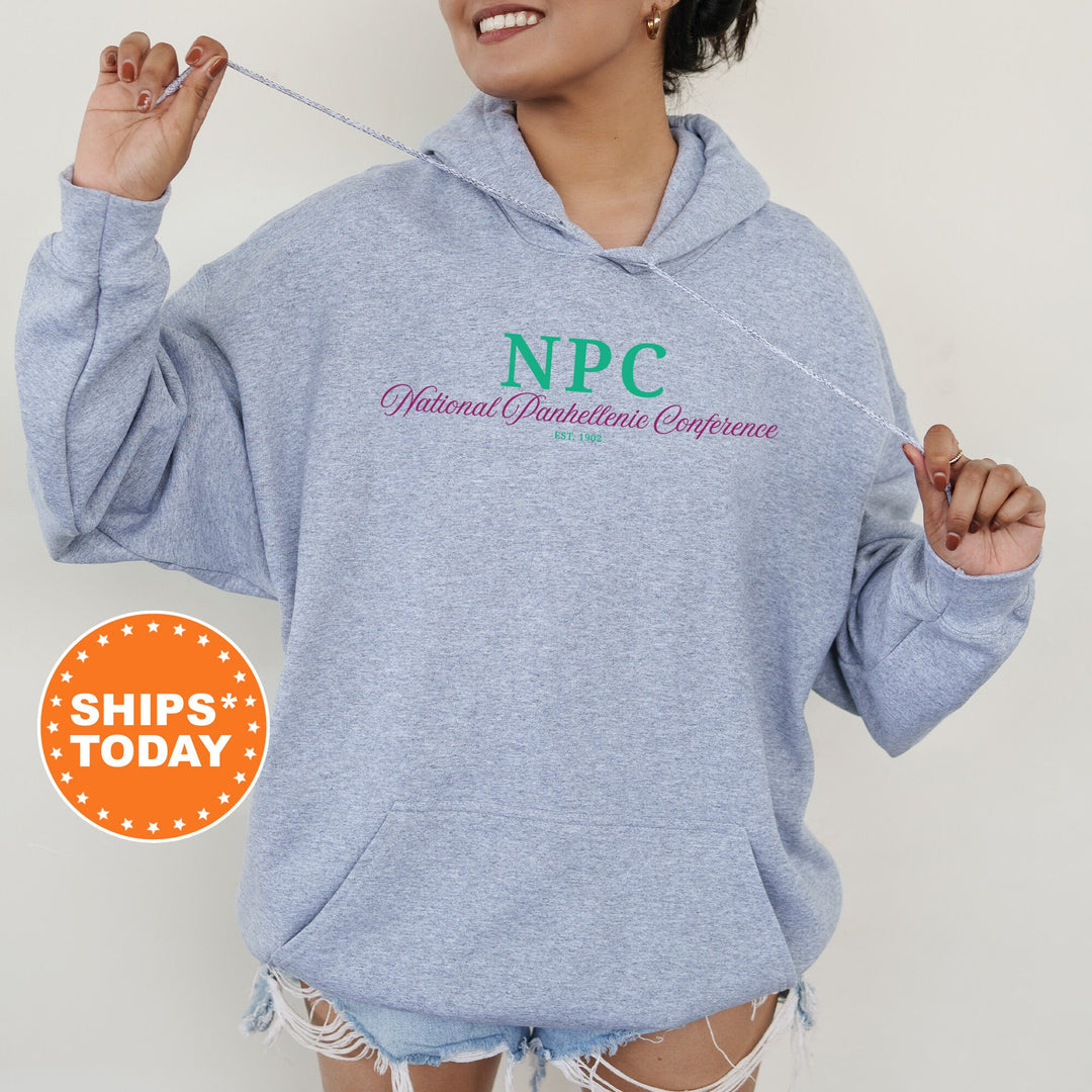 National Panhellenic Conference Script Sisters Sorority Sweatshirt | NPC Sweatshirt | Greek Letters Crewneck | Greek Sweatshirt _ 14841g