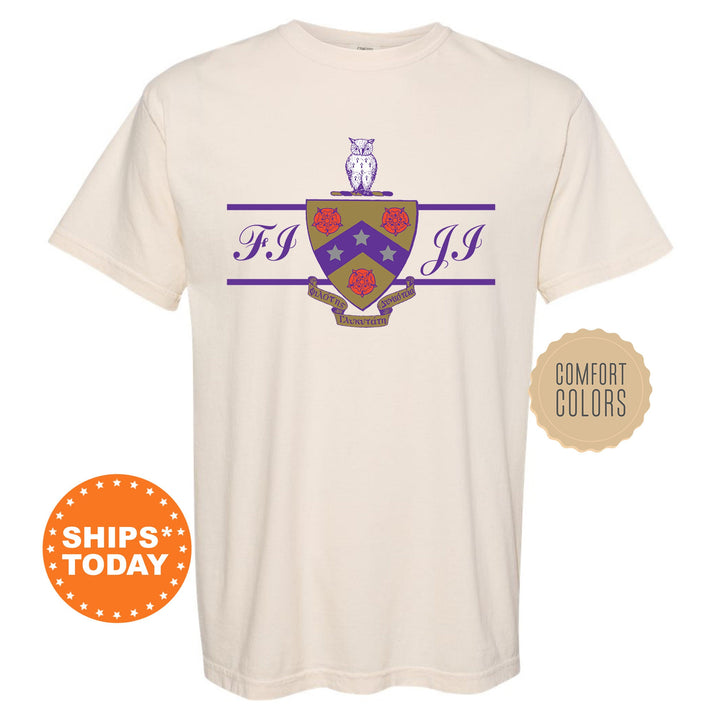 FIJI Noble Seal Fraternity T-Shirt | Phi Gamma Delta Fraternity Crest Shirt | Rush Pledge Comfort Colors Tee | FIJI Fraternity Gift _ 9792g