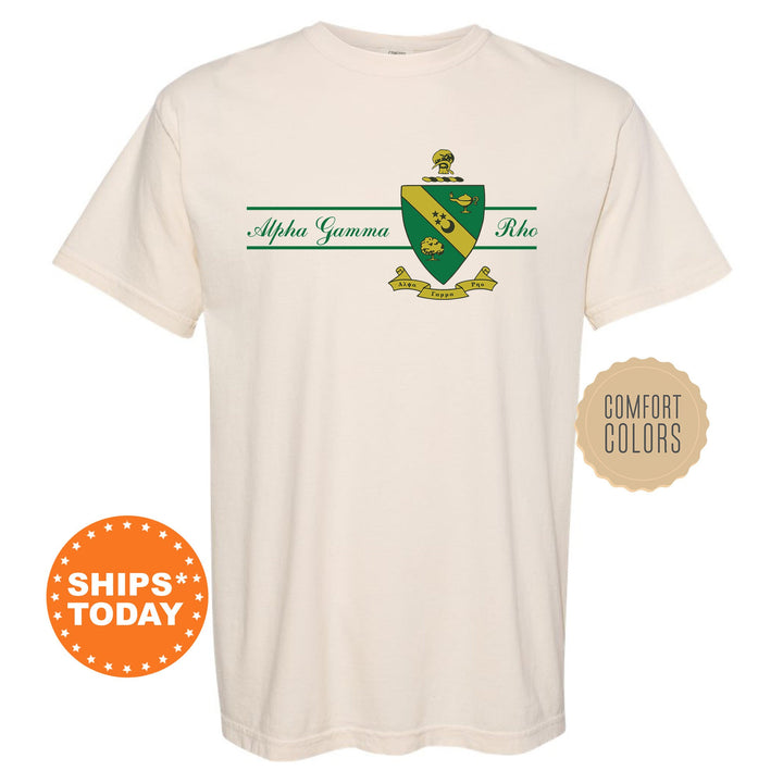 Alpha Gamma Rho Noble Seal Fraternity T-Shirt | AGR Fraternity Crest Shirt | Rush Pledge Comfort Colors Tee | Fraternity Gift _ 9779g