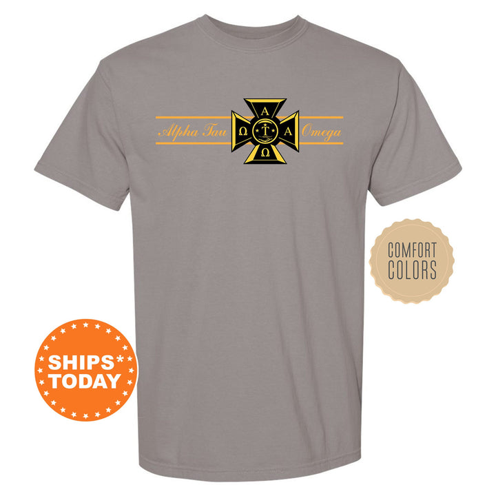 Alpha Tau Omega Noble Seal Fraternity T-Shirt | ATO Fraternity Crest Shirt | Rush Pledge Comfort Colors Tee | Fraternity Gift _ 9781g