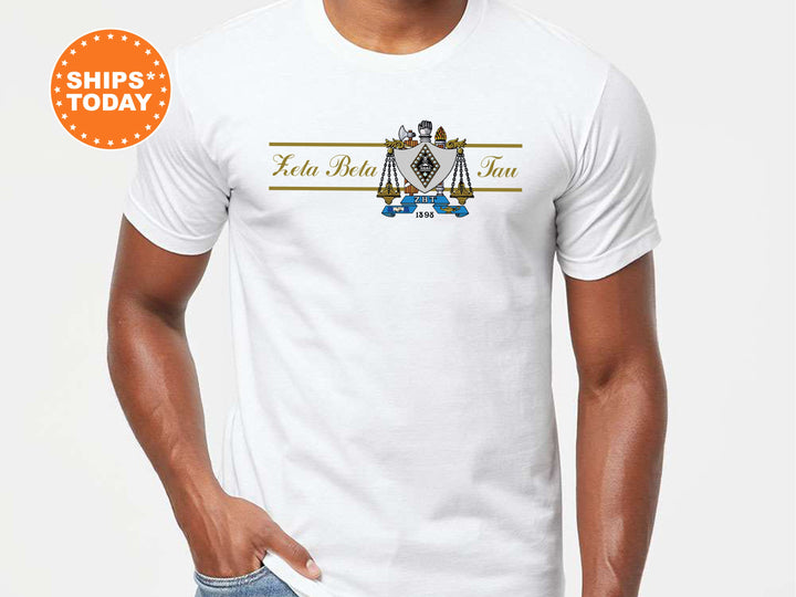 Zeta Beta Tau Noble Seal Fraternity T-Shirt | ZBT Fraternity Crest Shirt | Rush Pledge Comfort Colors Tee | Fraternity Gift _ 9807g