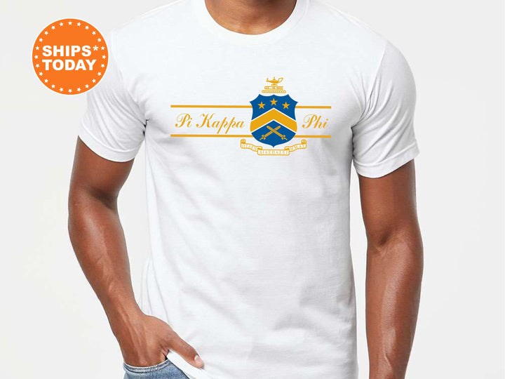 Pi Kappa Phi Noble Seal Fraternity T-Shirt | Pi Kapp Fraternity Crest Shirt | Rush Pledge Comfort Colors Tee | Fraternity Gift _ 9797g