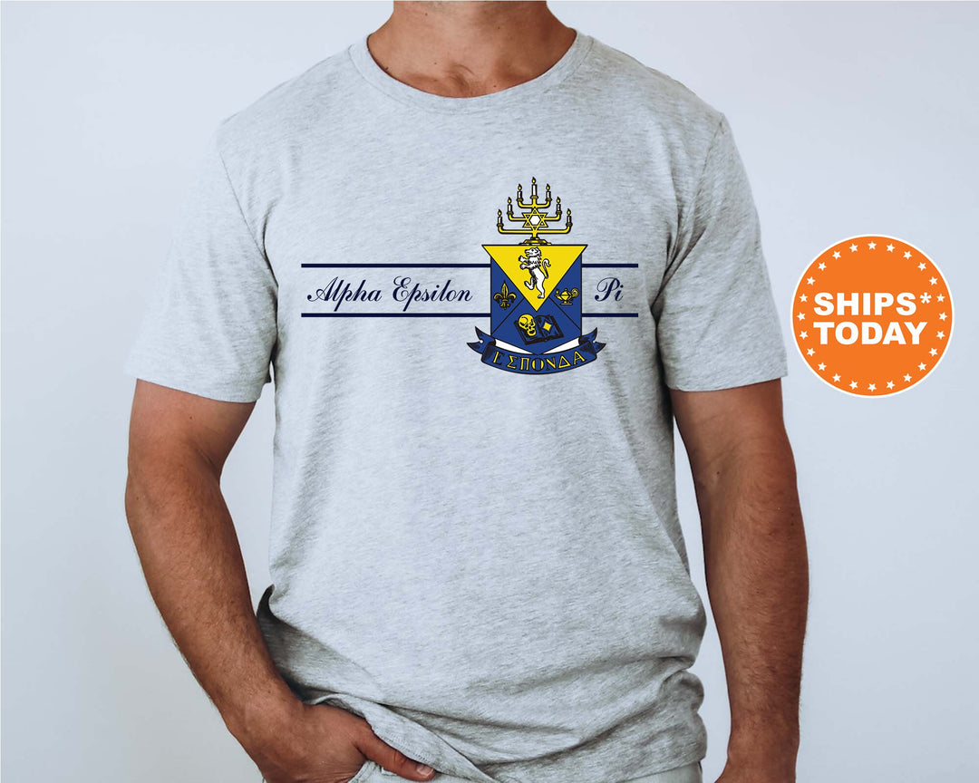 Alpha Epsilon Pi Noble Seal Fraternity T-Shirt | AEPi Fraternity Crest Shirt | Rush Pledge Comfort Colors Tee | Fraternity Gift _ 9778g
