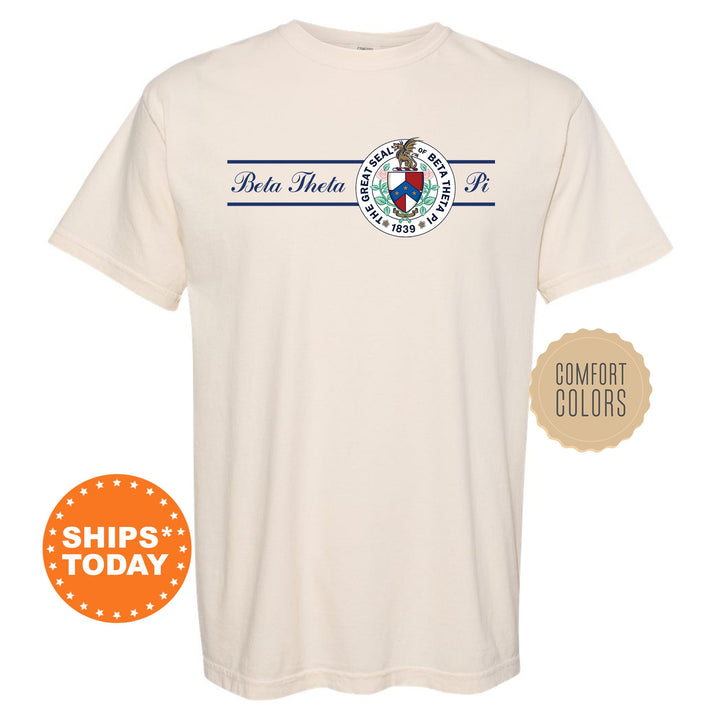 Beta Theta Pi Noble Seal Fraternity T-Shirt | Beta Fraternity Crest Shirt | Rush Pledge Comfort Colors Tee | Fraternity Gift _ 9782g
