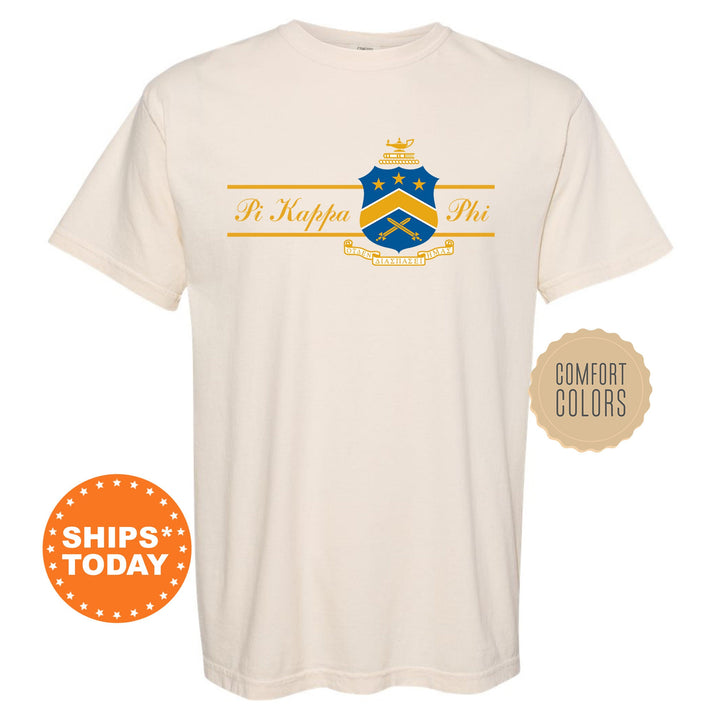 Pi Kappa Phi Noble Seal Fraternity T-Shirt | Pi Kapp Fraternity Crest Shirt | Rush Pledge Comfort Colors Tee | Fraternity Gift _ 9797g