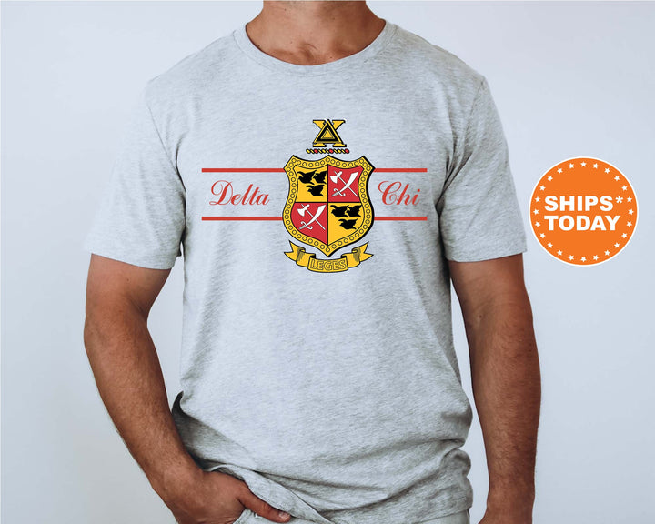 Delta Chi Noble Seal Fraternity T-Shirt | D-Chi Fraternity Crest Shirt | Rush Pledge Comfort Colors Tee | DChi Fraternity Gift _ 9784g