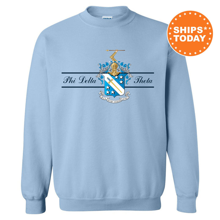 Phi Delta Theta Noble Seal Fraternity Sweatshirt | Phi Delt Fraternity Crest | Rush Pledge Gift | College Crewneck | Greek Apparel _ 9791g