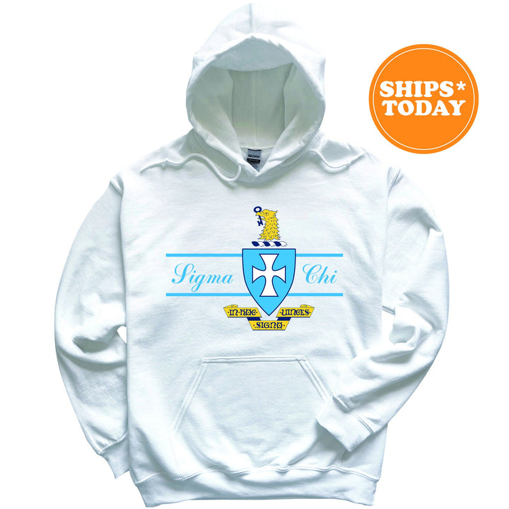 Sigma Chi Noble Seal Fraternity Sweatshirt | Sigma Chi Fraternity Crest | Rush Pledge Gift | College Crewneck | Greek Apparel _ 9800g