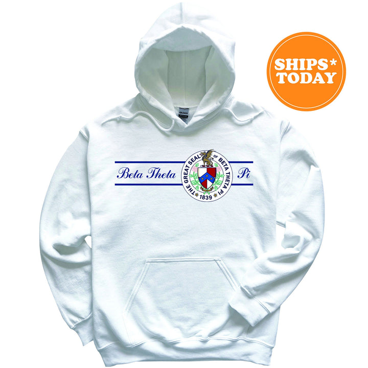 Beta Theta Pi Noble Seal Fraternity Sweatshirt | Beta Fraternity Crest | Rush Pledge Gift | College Crewneck | Greek Apparel _ 9782g