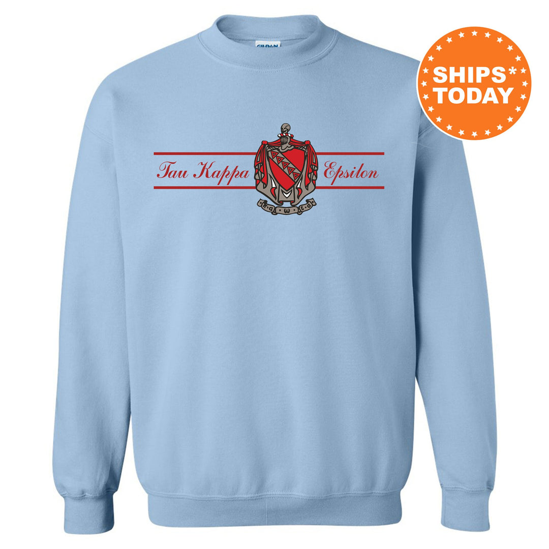 Tau Kappa Epsilon Noble Seal Fraternity Sweatshirt | TKE Fraternity Crest | Rush Pledge Gift | College Crewneck | Greek Apparel _ 9805g