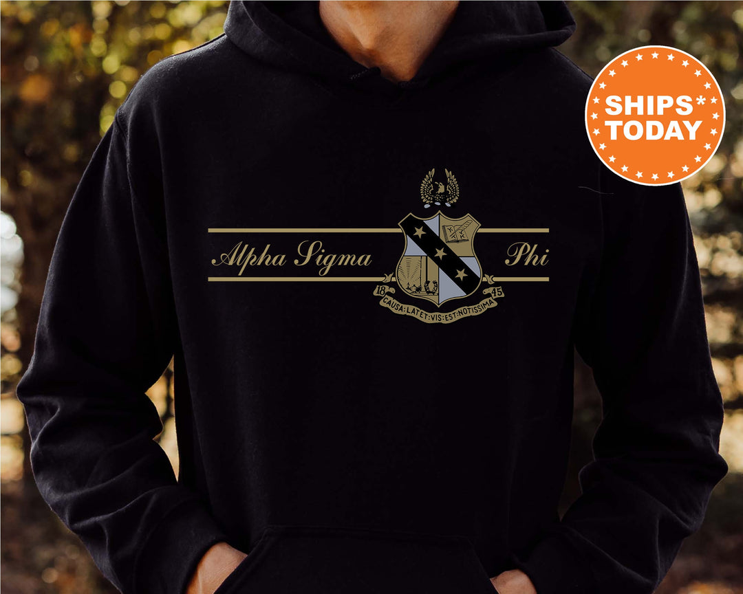Alpha Sigma Phi Noble Seal Fraternity Sweatshirt | Alpha Sig Fraternity Crest | Rush Pledge Gift | College Crewneck | Greek Apparel _ 9780g