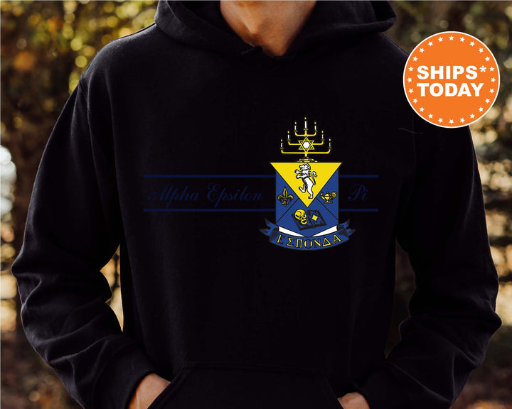 Alpha Epsilon Pi Noble Seal Fraternity Sweatshirt | AEPi Fraternity Crest | Rush Pledge Gift | College Crewneck | Greek Apparel _ 9778g