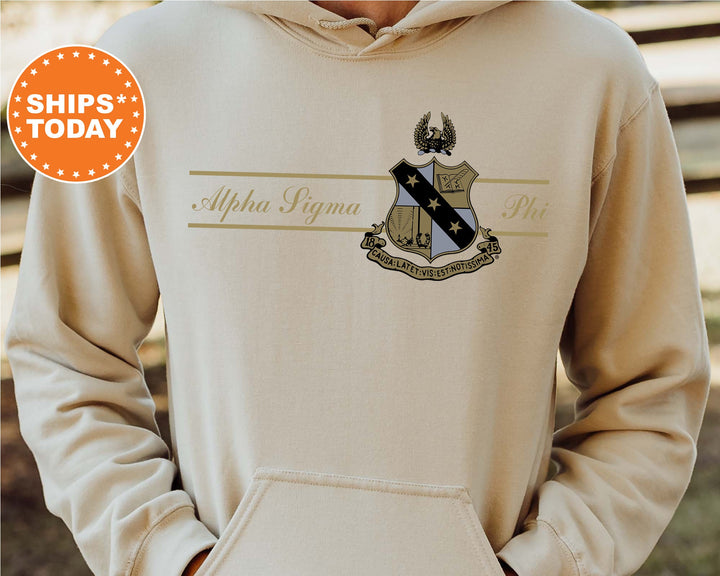 Alpha Sigma Phi Noble Seal Fraternity Sweatshirt | Alpha Sig Fraternity Crest | Rush Pledge Gift | College Crewneck | Greek Apparel _ 9780g