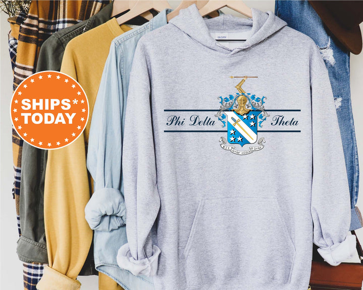 Phi Delta Theta Noble Seal Fraternity Sweatshirt | Phi Delt Fraternity Crest | Rush Pledge Gift | College Crewneck | Greek Apparel _ 9791g