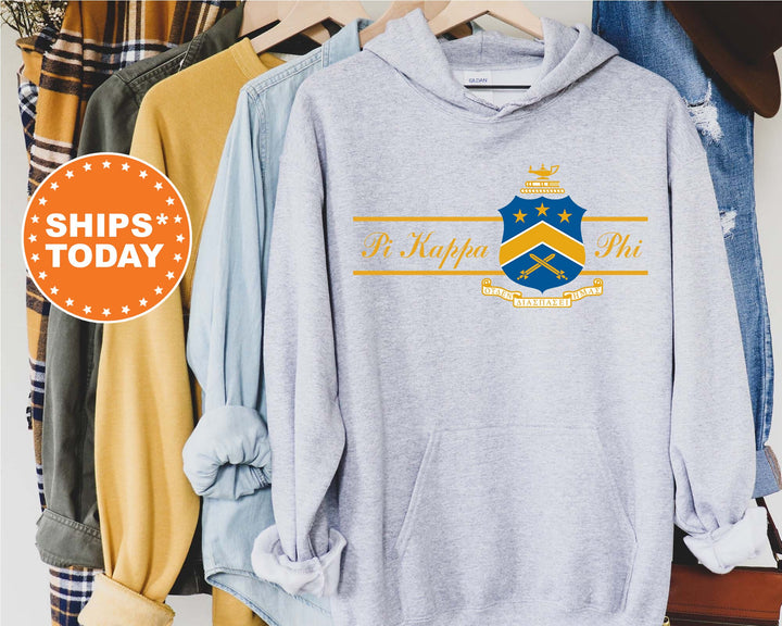 Pi Kappa Phi Noble Seal Fraternity Sweatshirt | Pi Kapp Fraternity Crest | Rush Pledge Gift | College Crewneck | Greek Apparel _ 9797g