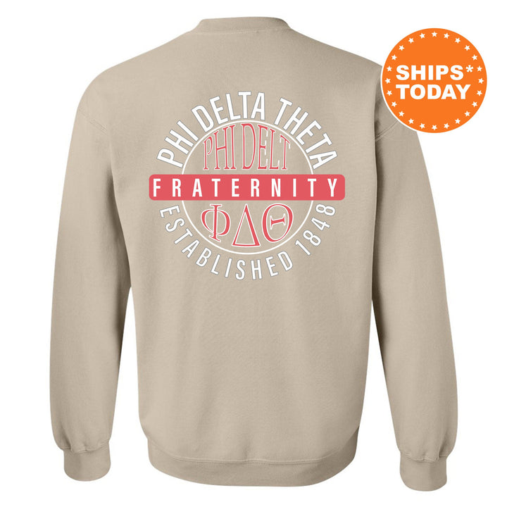 Phi Delta Theta Fraternal Peaks Fraternity Sweatshirt | Phi Delt Greek Sweatshirt | Fraternity Bid Day Gift | College Apparel _ 13993g