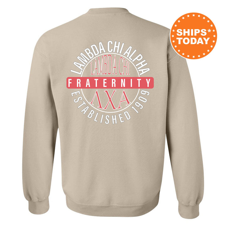 Lambda Chi Alpha Fraternal Peaks Fraternity Sweatshirt | Lambda Chi Greek Sweatshirt | Fraternity Bid Day Gift | College Apparel _ 13992g