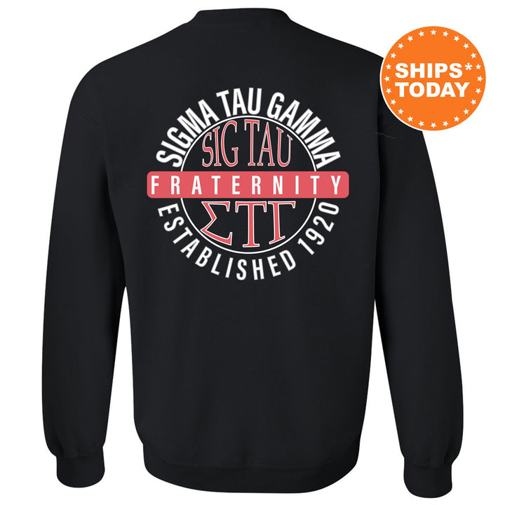 Sigma Tau Gamma Fraternal Peaks Fraternity Sweatshirt | Sig Tau Greek Sweatshirt | Fraternity Bid Day Gift | College Apparel