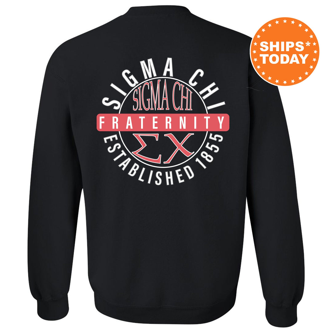 Sigma Chi Fraternal Peaks Fraternity Sweatshirt | Sigma Chi Greek Sweatshirt | Fraternity Bid Day Gift | College Apparel