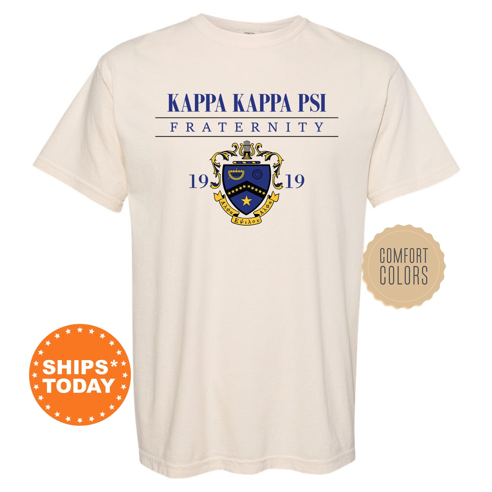 Kappa Kappa Psi Crest Chronicles Fraternity T Shirt Kappa Kappa Psi Kite and Crest