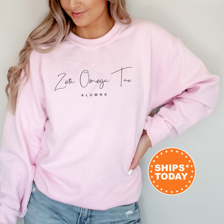 Zeta Omega Tau Alumna Sorority Sweatshirt | Zeta Omega Tau Crewneck Sweatshirt | Sorority Gift _ 18120g