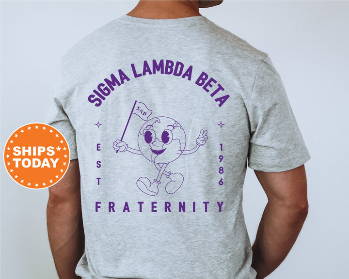 Sigma Lambda Beta World Flag Fraternity T-Shirt | Sigma Lambda Beta Shirt | Comfort Colors Tee | Fraternity Gift | Greek Apparel _ 15596g