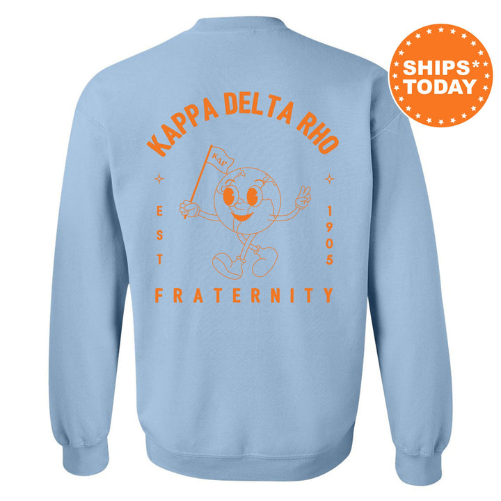Kappa Delta Rho World Flag Fraternity Sweatshirt | KDR Sweatshirt | Fraternity Crewneck | College Greek Apparel | Fraternity Gift _ 15581g