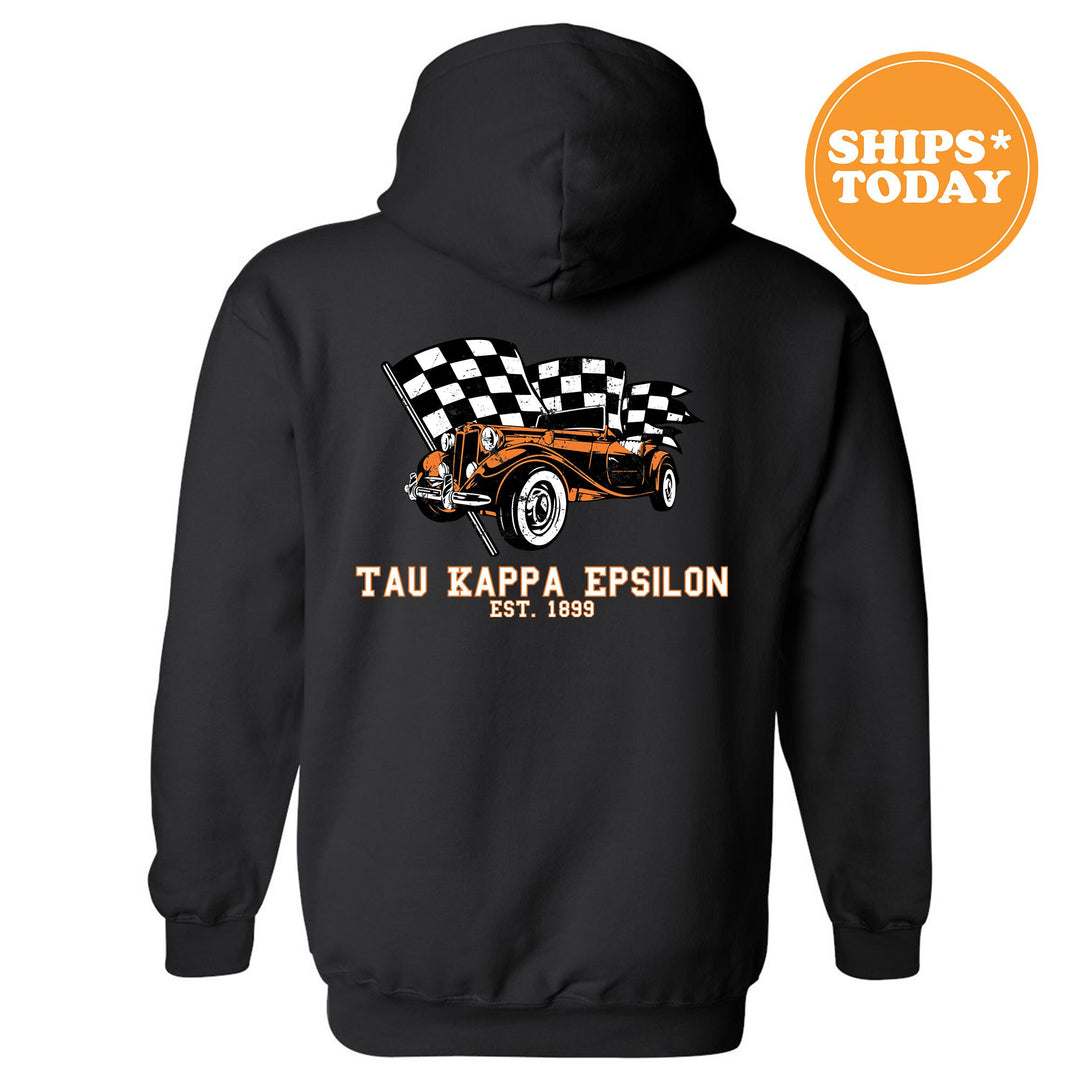 Tau Kappa Epsilon Racer Fraternity Sweatshirt | TKE Greek Sweatshirt | Fraternity Gift | Bid Day Gift | College Apparel | Men Sweatshirt
