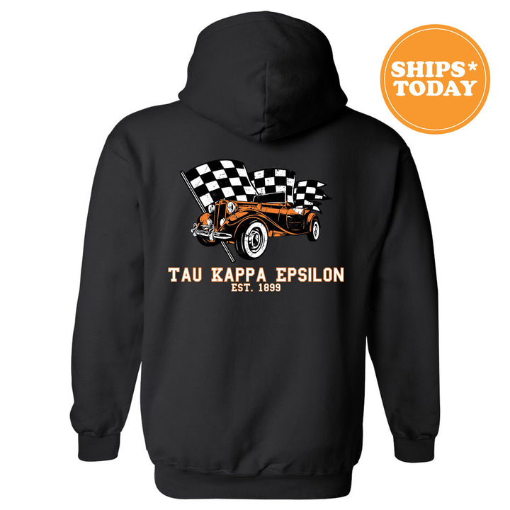 Tau Kappa Epsilon Racer Fraternity Sweatshirt | TKE Greek Sweatshirt | Fraternity Gift | Bid Day Gift | College Apparel | Men Sweatshirt